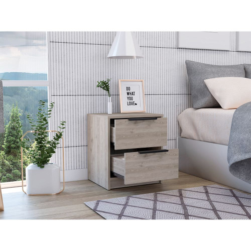 19" Wood One Drawer Nightstand