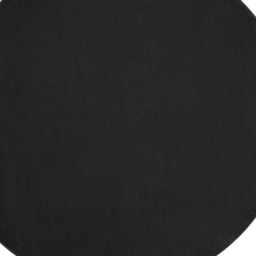 6' X 6' Black Round Indoor Outdoor Area Rug