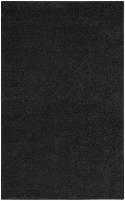 Homeroots Home Decor 3 X 5 Inches Black Non Skid Indoor Outdoor Area Rug