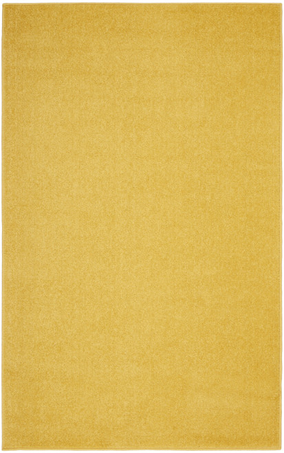 Homeroots Home Decor 3 x 5 Inches Yellow Non-Skid Indoor/Outdoor Area Rug