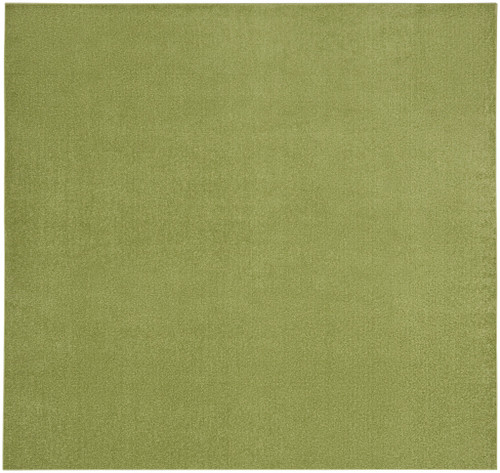 9' X 9' Green Square Non Skid Indoor Outdoor Area Rug