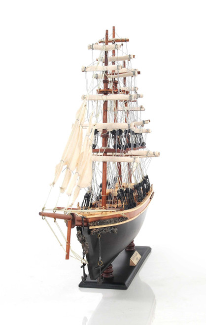 Homeroots Home Decor 5.5" x 22" x 17" Small Cutty Sark Model, Hand-Built, Wooden