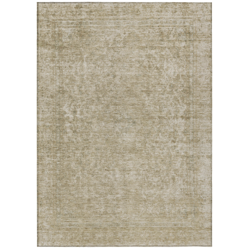 8' X 10' Tan And Beige Abstract Washable Indoor Outdoor Area Rug