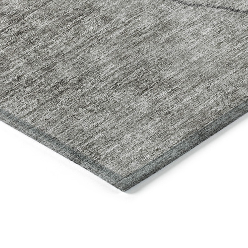 8' Beige Brown And Taupe Round Abstract Washable Indoor Outdoor Area Rug