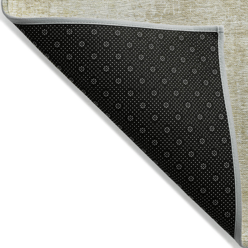 8' X 10' Beige And Taupe Abstract Washable Indoor Outdoor Area Rug