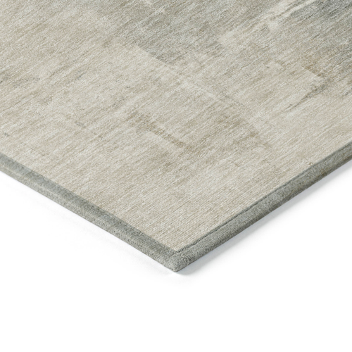 8' X 10' Beige Taupe And Ivory Abstract Washable Indoor Outdoor Area Rug