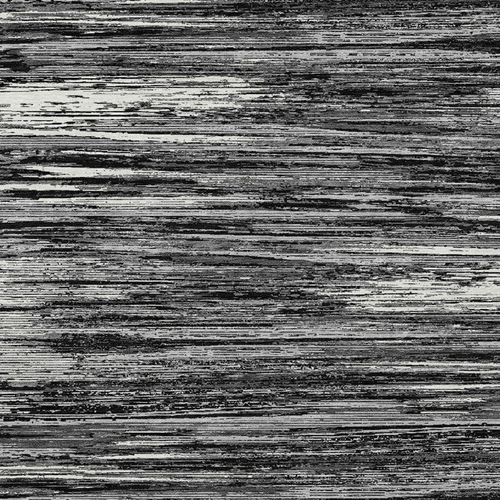 8' X 10' Black And Ivory Striped Washable Indoor Outdoor Area Rug
