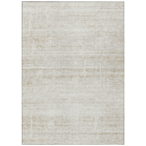 10' X 14' Ivory Beige And Tan Abstract Washable Indoor Outdoor Area Rug