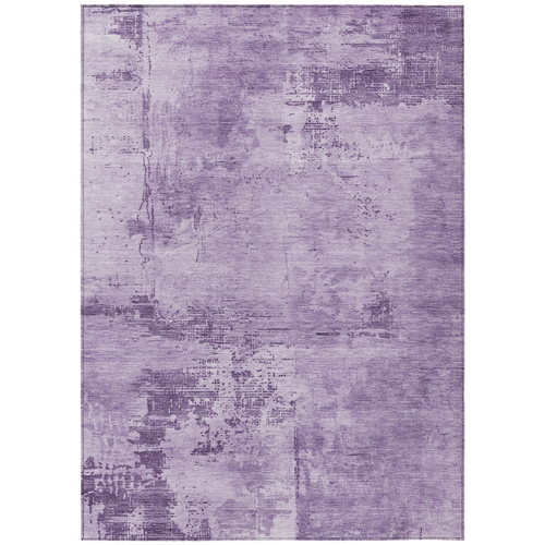 8' X 10' Lavender And Purple Abstract Washable Indoor Outdoor Area Rug