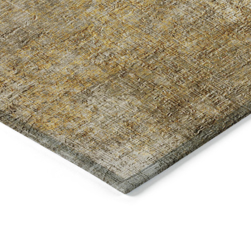 9' X 12' Beige Taupe And Ivory Abstract Washable Indoor Outdoor Area Rug