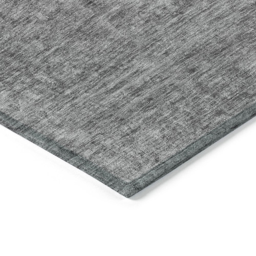 10' X 14' Gray And Beige Abstract Washable Indoor Outdoor Area Rug