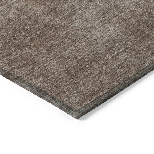 8' X 10' Brown Washable Indoor Outdoor Area Rug