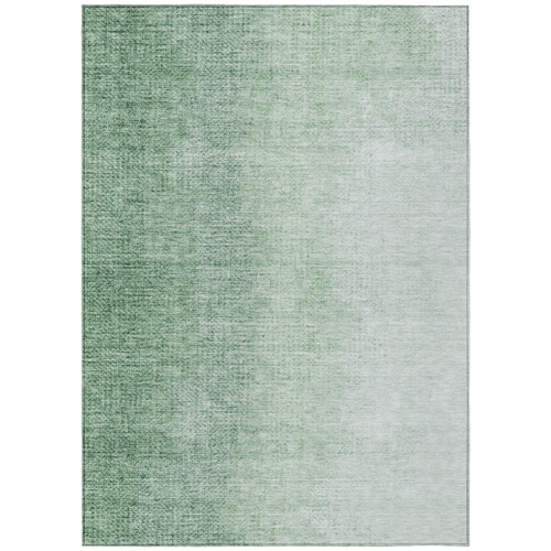 10' X 14' Artichoke Green And Fern Green Abstract Washable Indoor Outdoor Area Rug