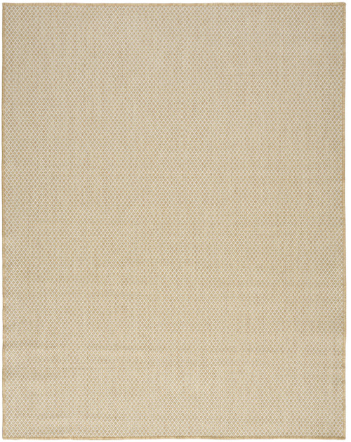 10' X 14' Natural Geometric Indoor Outdoor Area Rug