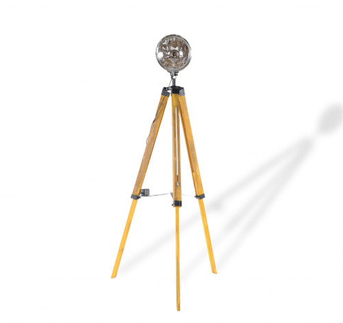 Homeroots Home Decor 10" x 10" x 35" Jawa Lamp with Tripod, Adjustable Height