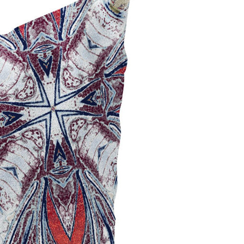 Set of Two 16" X 16" Blue and Gray Blown Seam Floral Indoor Outdoor Throw Pillow Polyester Decor