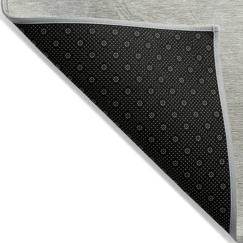 3' X 5' Beige Khaki And Gray Abstract Washable Indoor Outdoor Area Rug