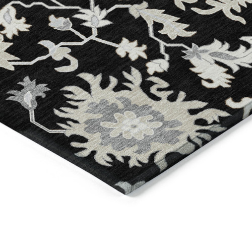 Floral Washable Indoor Outdoor Area Rug