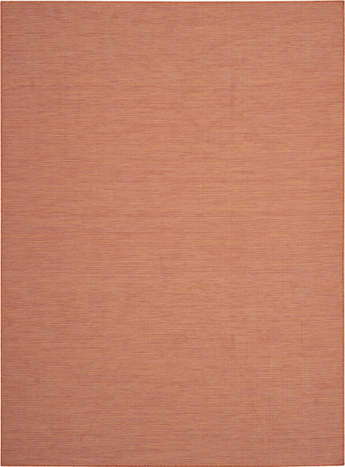 7' X 10' Terracotta Indoor Outdoor Area Rug