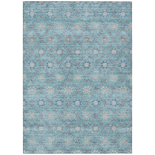 Floral Washable Indoor Outdoor Area Rug