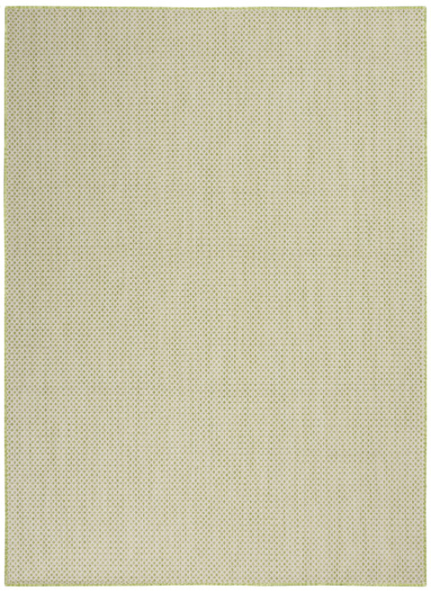 6' X 9' Green Geometric Power Loom Area Rug