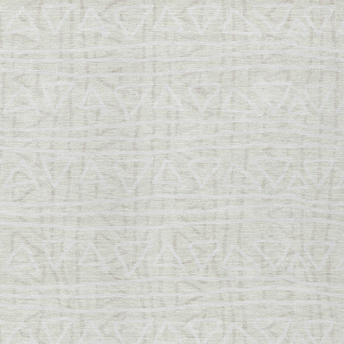 3' X 5' Ivory And Beige Geometric Washable Indoor Outdoor Area Rug