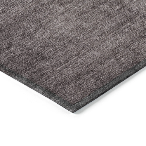 3' X 5' Gray Charcoal And Brown Ombre Washable Indoor Outdoor Area Rug