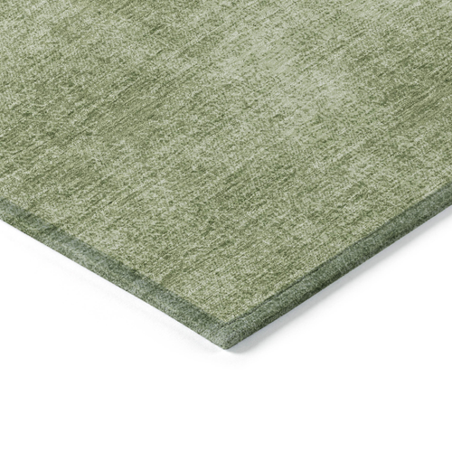 3' X 5' Green Washable Indoor Outdoor Area Rug