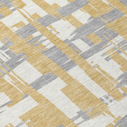 Striped Washable Indoor Outdoor Area Rug