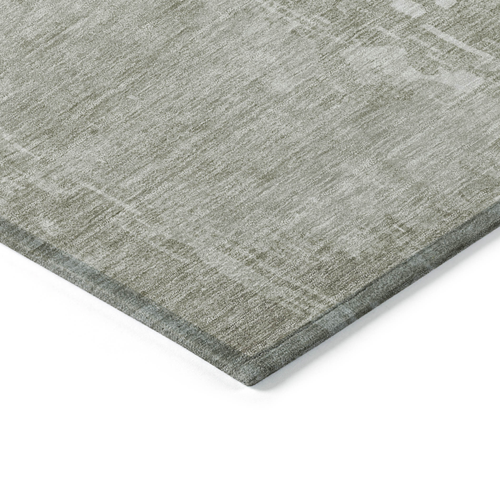 5' X 8' Linen Abstract Washable Indoor Outdoor Area Rug
