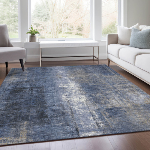 Abstract Washable Indoor Outdoor Area Rug