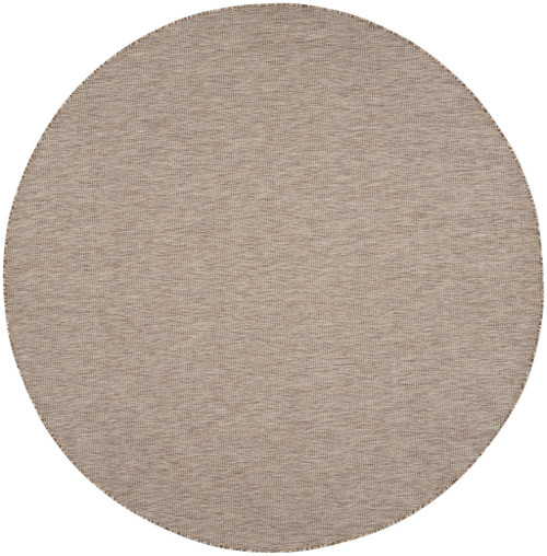 8' Beige Indoor Outdoor Area Rug