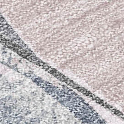 3' X 5' Blush And Mauve Floral Washable Indoor Outdoor Area Rug