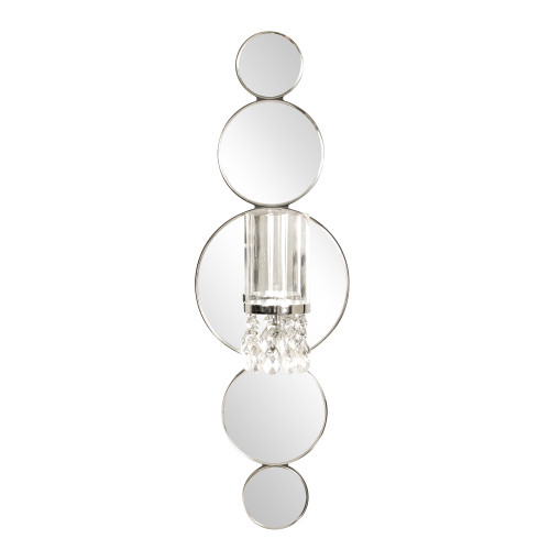 homeroots home decor Modern Bling Mirrored Wall Sconce