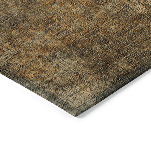 5' X 8' Brown Beige And Taupe Abstract Washable Indoor Outdoor Area Rug