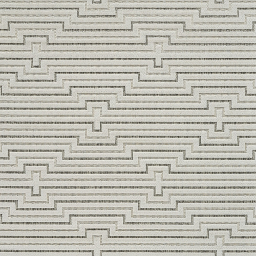 5' X 7' Cream and Beige Geometric Distressed Indoor Outdoor Area Rug