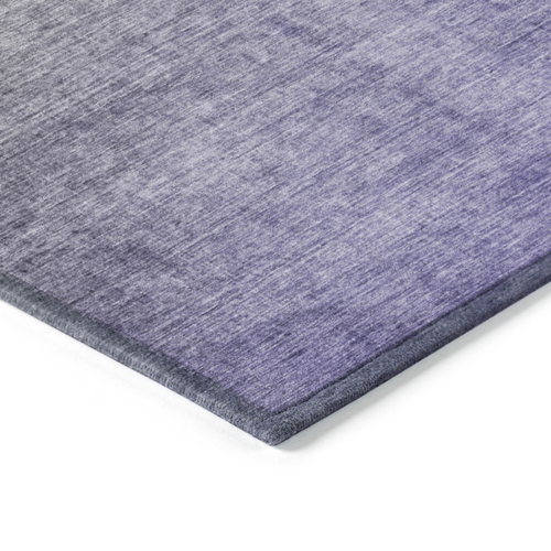 2' X 3' Olive Green and Purple Ombre Washable Non Skid Indoor Outdoor Area Rug