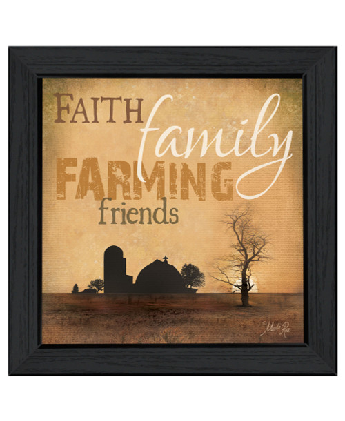 Farming 2 Black Framed Print Wall Art