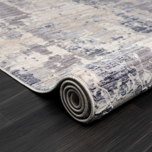 4' X 6' Gray Abstract Area Rug