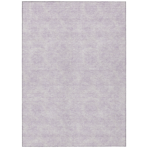 5' X 8' Lavender And Purple Geometric Washable Indoor Outdoor Area Rug