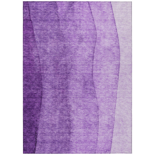 3' X 5' Purple And Lavender Ombre Washable Indoor Outdoor Area Rug