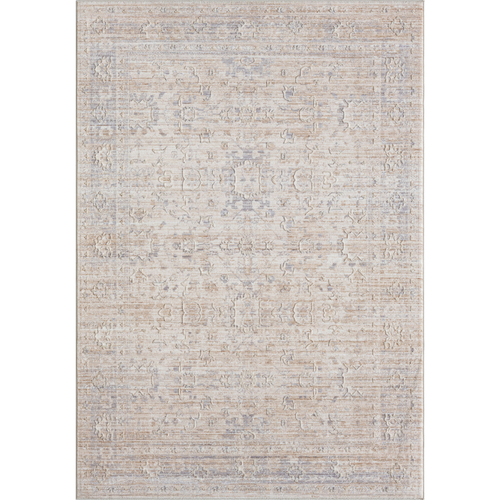 5' X 8' Gray Botanical Area Rug