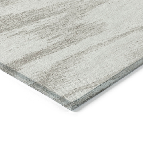 5' X 8' Ivory And Beige Abstract Washable Indoor Outdoor Area Rug