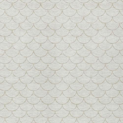 3' X 5' Ivory And Beige Geometric Washable Indoor Outdoor Area Rug
