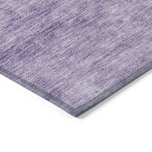 3' X 5' Purple Eggplant And Lavender Abstract Washable Indoor Outdoor Area Rug