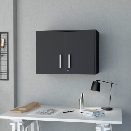 Storage Cabinet - Wall Cabinet, Three Interior Shelves, Double Door