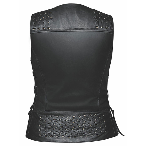 6887.00 - Ladies Premium Leather Vest