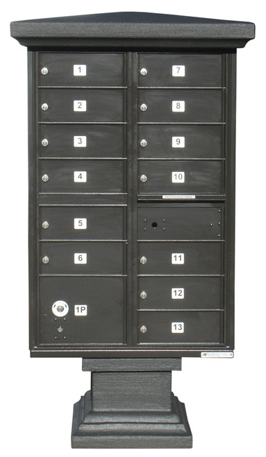 Parkview Stucco Short Pedestal Wrap, Painted