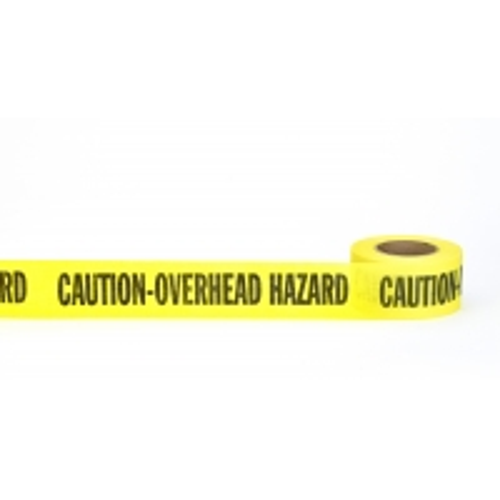 Repulpable Tape, "Caution Overhead Hazar