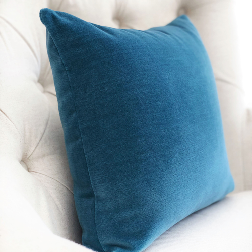 Plutus Aqua Dulce Teal Handmade Luxury Pillow